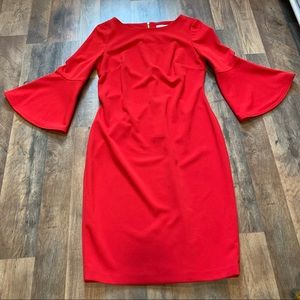 Red Calvin Klein business dress / work dress